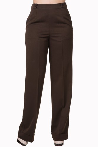 Brown wide leg high - wide,