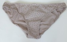 La Senza size 10 Star Print Bikini knickers panties briefs stretchy Stone