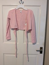 Pink Bloch Wrapover Warmup Top Long Sleeved Girls