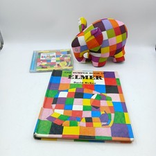 The Bumper Book Of Elmer By David McKee With Audio CD And Elmer Plush Toy