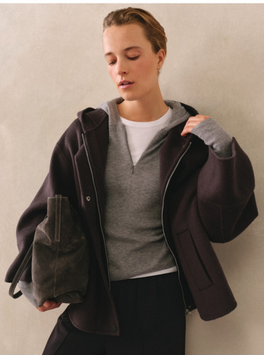 The white company ribbed - ribbed, zip