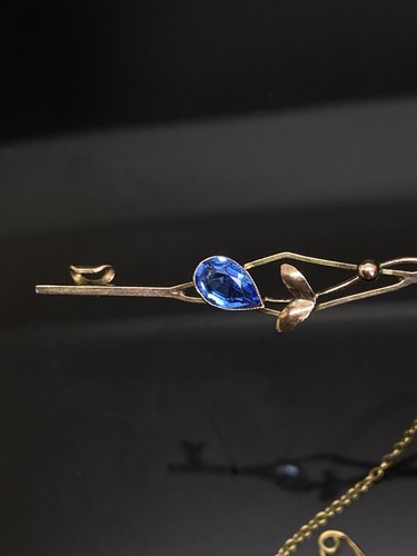 9ct gold sapphire blue - sapphire, or