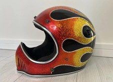 VERY COOL Biltwell Gringo Custom Paint Motorcycle Helmet By KDS Designs MEDIUM