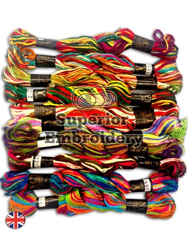 Large skeins coloured - coloured, hand