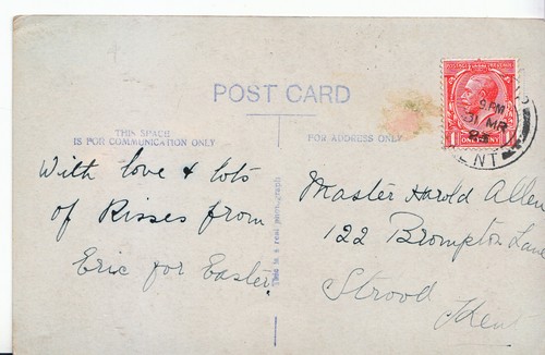 Genealogy postcard family - -,