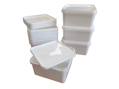 Litre square plastic - 10,