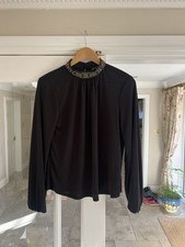 Ladies Black Zara Top Size M