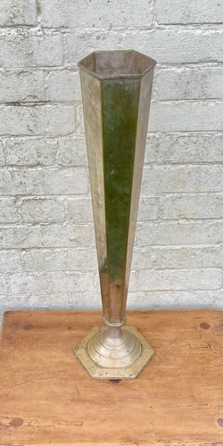 Vintage church brass vase - vintage,