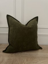 Dark Olive Green Herringbone