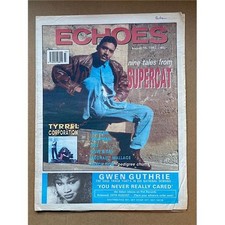 SUPERCAT ECHOES MAGAZINE AUGUST 15 1992 - SUPERCAT cover with more inside (SOUL/