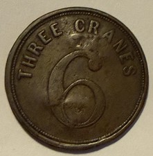 Antique Wales Welsh pub token