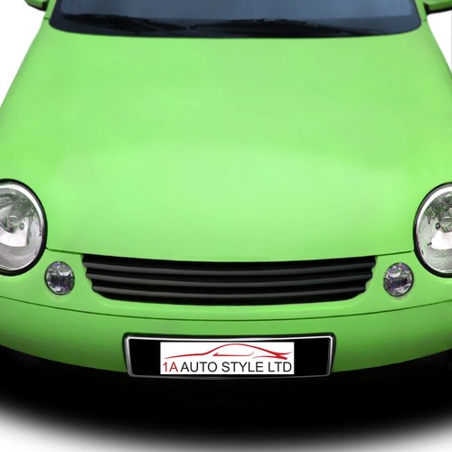 Badgeless black car grill