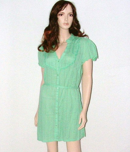 Vie green unusual dress - vie, dress/
