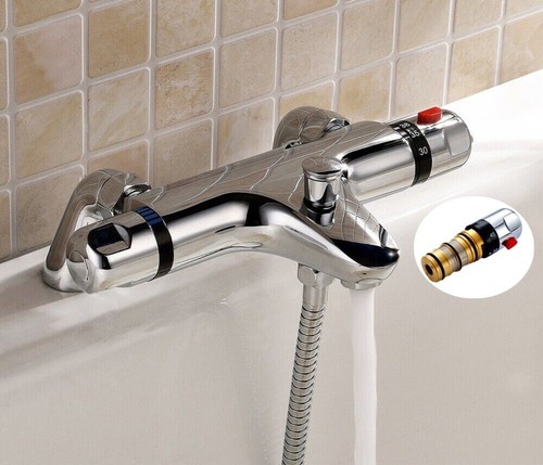 Chrome thermostatic bath - thermostatic,