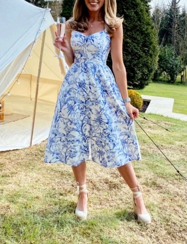 Trend white blue floral - h&m,
