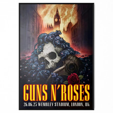 Guns N Roses Poster UK Tour
