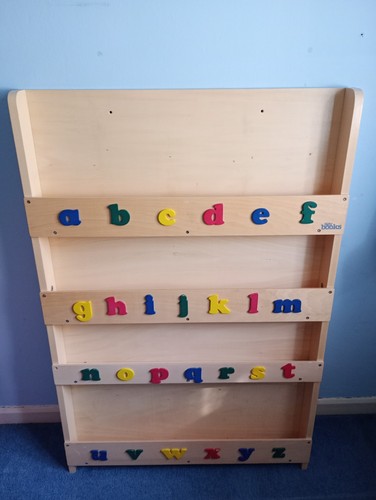 Tidy books alphabet bookcase - books,