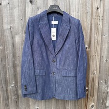 M&S Women Blue Mix Cotton Rich