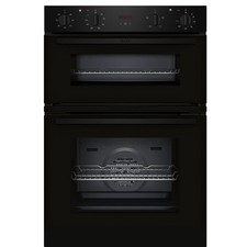Neff N30 U1DCC0AK3B Electric Built-In Double Oven - Black   U1DCC0AK3B