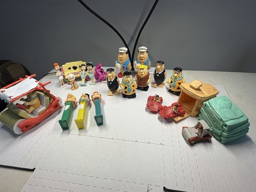 Vintage flintstones toy lot - toy,
