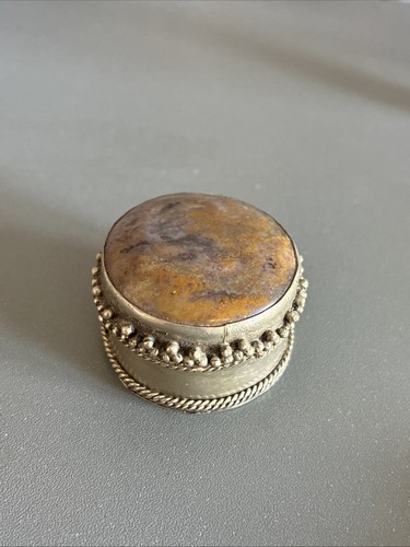 Vintage miniature pill box - vintage,