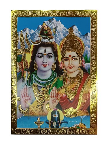 Gold foil embossed hindu god - gold,