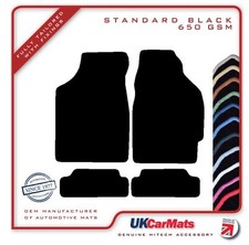 Fits Honda CRX Inc Camm Tail 1988-1991 Hitech Black Tailored Carpet Car Mats