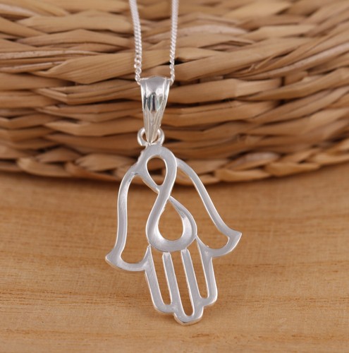 925 sterling silver - silver, hamsa-hand