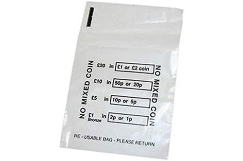 Plastic coin bags 250 no - plastic, x