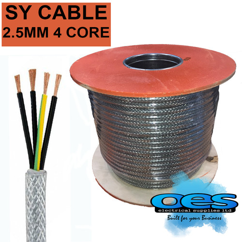 5mm core steel braided - sy,
