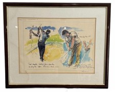 Harold Riley Signed Golf Print