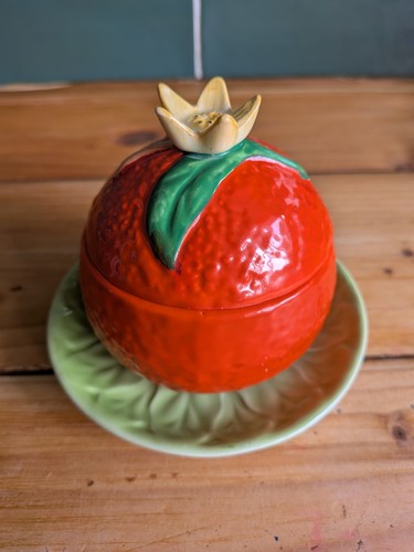 Vintage carlton ware orange - vintage,