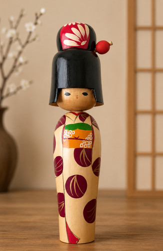 Large vintage kokeshi - large, doll