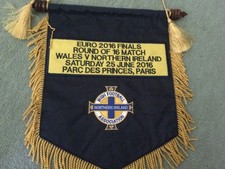 Embroidered football pennant
