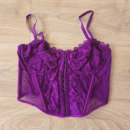 Primark lace corset top purple - corset,