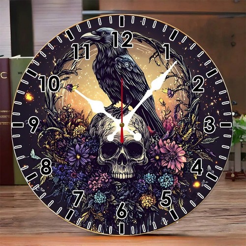 Gothic raven skull - raven,