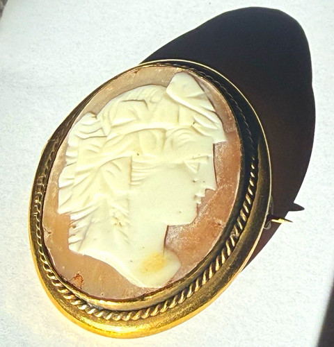 Victorian antique carved shell