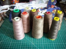 8 Cones of sewing thread used