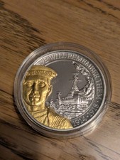 Gibraltar London Mint In Flanders Field Museum Silver Plated Proof Coin Crown