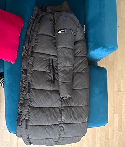 Superdry grey hooded long - superdry,