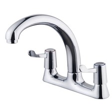Kitchen Tap Mixer Chrome Dual