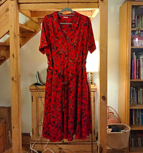 Joe browns red - floral, midi