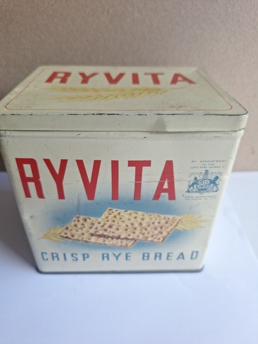 Vintage ryvita tin - vintage, tin.