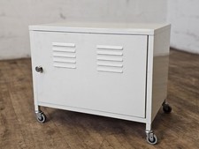 Vintage Industrial White Metal