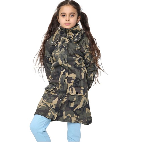 Kids hooded camo green - kids,