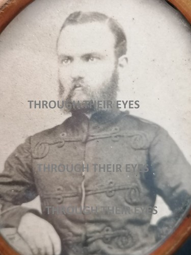 Framed photo victorian soldier - victorian,