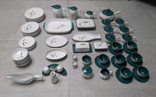 Denby greenwheat dinner set - denby,