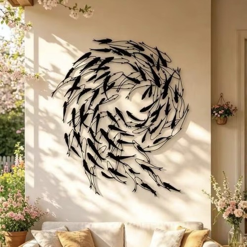 Metal fish wall - art, hanging