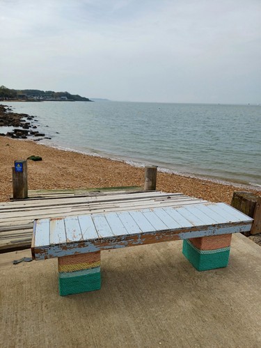 Bench seaside theme rope - bench,