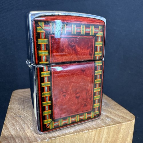 1999 zippo lighter burl - 1999 zippo,